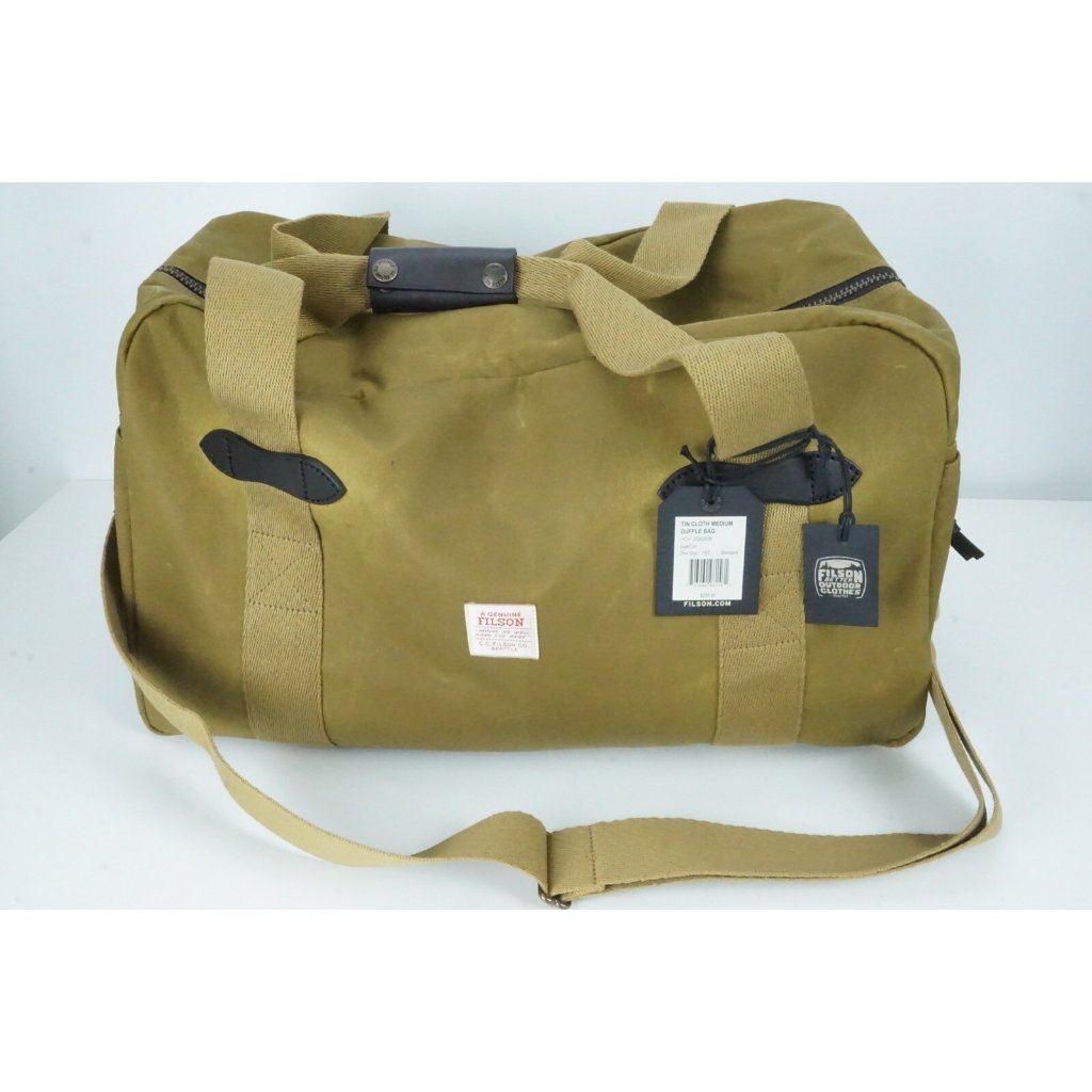 Filson Medium Tin Cloth Duffle Bag - Darktan - One Size Brand New
